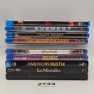 BLU-RAY 10 IMITATION GAME AMERICAN HUSTLE SOCIAL NETWORK & MORE